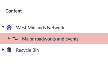 Major roadworks and events