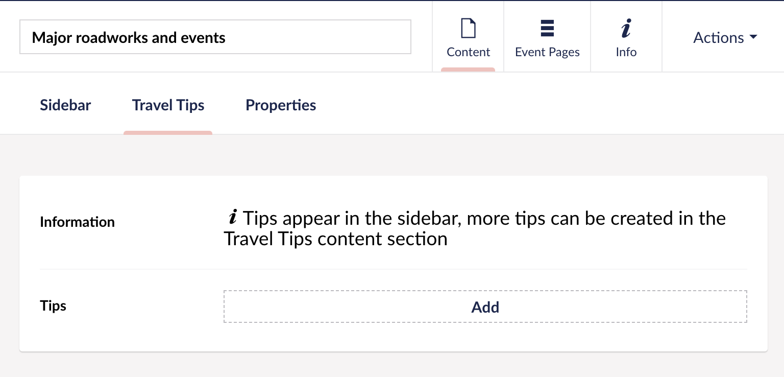 Add Travel Tips